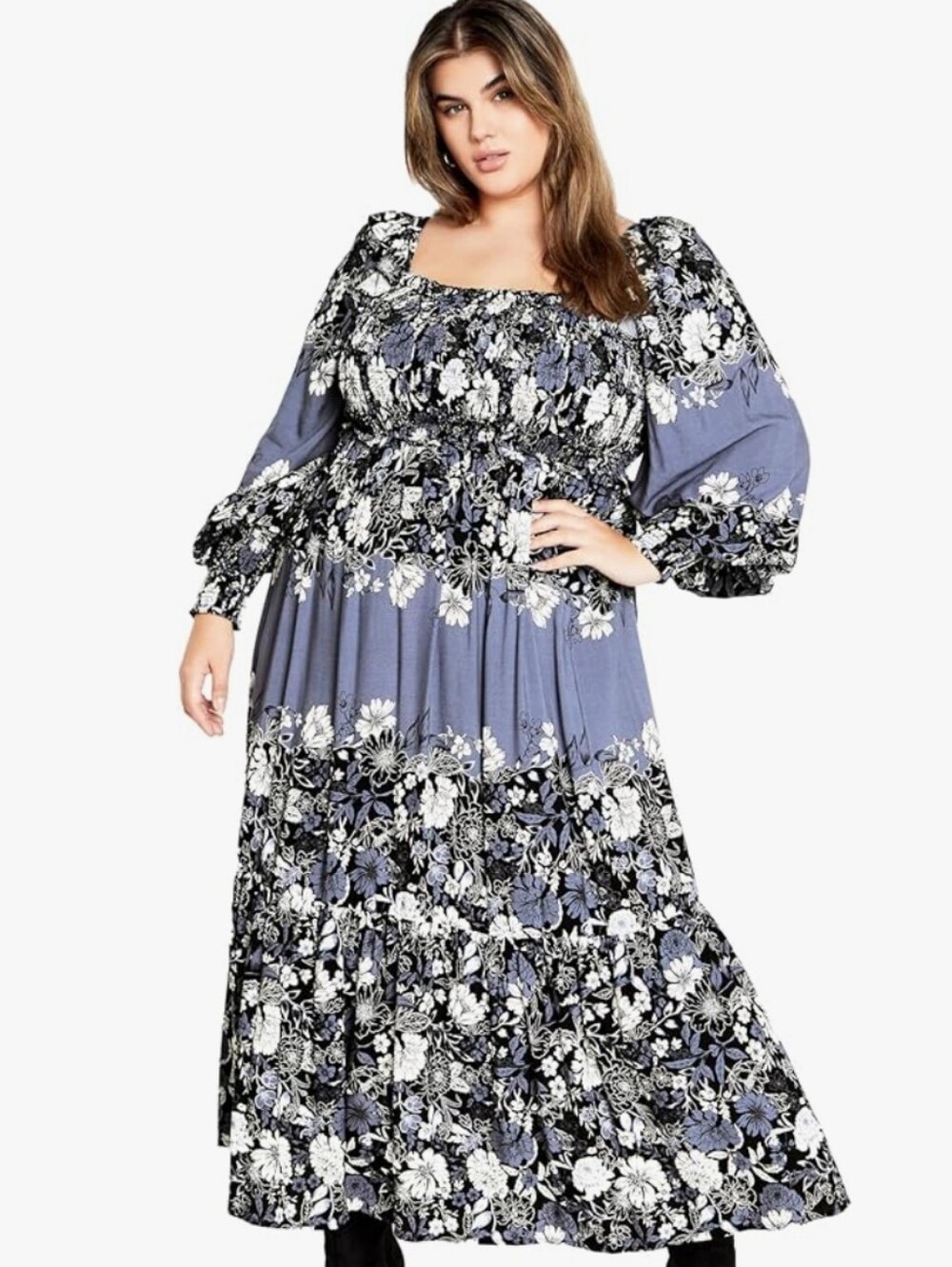 NWT City Chic Women's Plus Size Maxi Sadie Dress